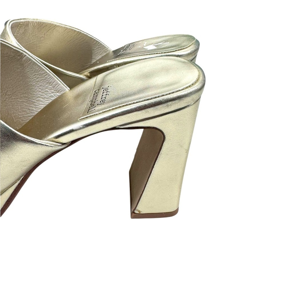 Jeffrey Campbell - caviar heel - light gold metallic 9 - Picture 7 of 8